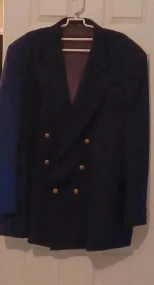 🐾men's Dark blue double breasted jacket with gold buttons🎉 - Picture 13 of 13